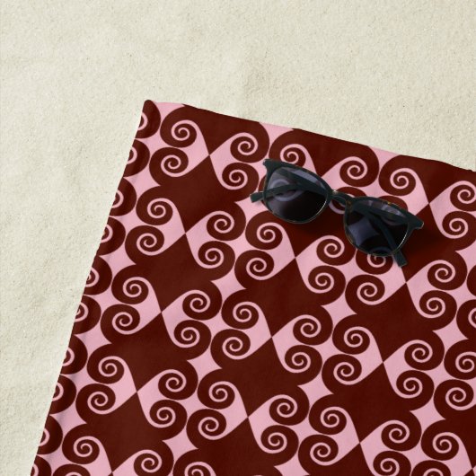 Diamond Curl Pattern Strandtuch (Beispiel)