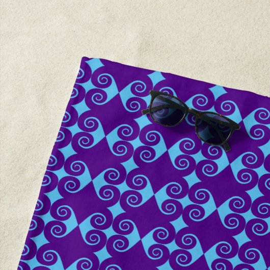 Diamond Curl Pattern Strandtuch (Beispiel)