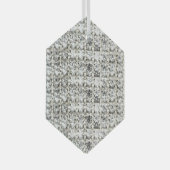 Diamond Customized Ornament Aus Glas (Vorderseite Rechts)