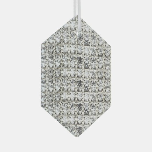Diamond Customized Ornament Aus Glas (Vorderseite Rechts)