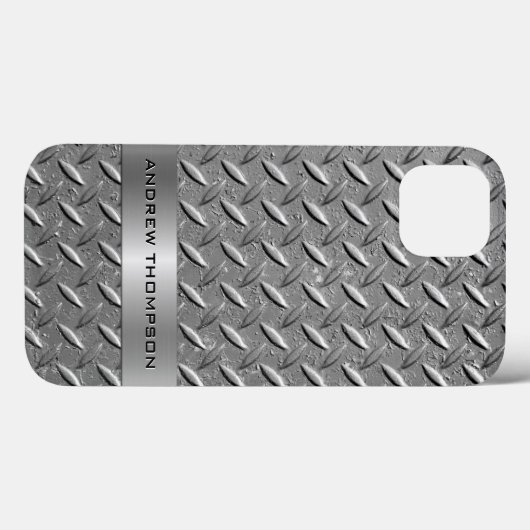 Diamond Cut Metal Plate Case-Mate iPhone Hülle (Rückseite (Horizontal))