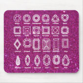 Diamond Cuts_Glitzer_violet Mousepad (Vorne)