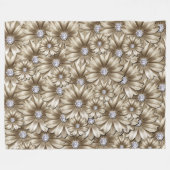 Diamond Daisies Fleecedecke (Vorderseite (Horizontal))