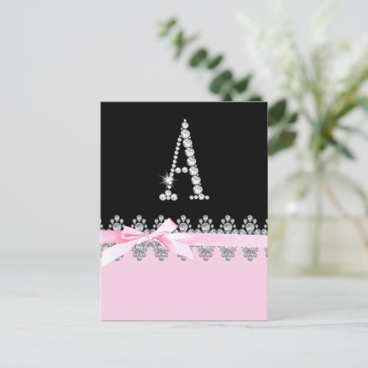 Diamond Delilah Initial:A Postkarte (Stehend Vorderseite)