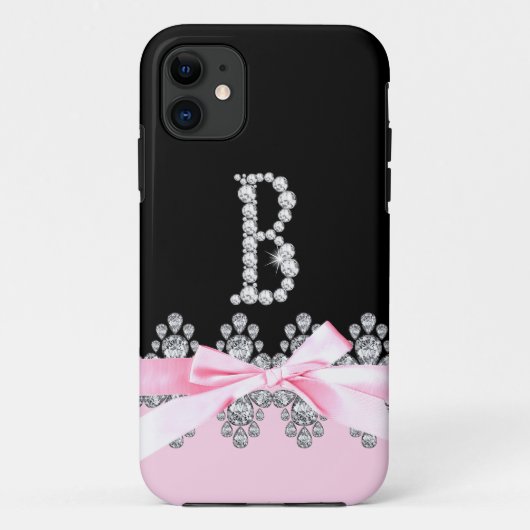 Diamond Delilah Initial: B Case-Mate iPhone Hülle (Rückseite)