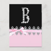 Diamond Delilah Initial: B Postkarte (Vorderseite)