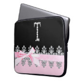 Diamond Delilah: Initial T Laptopschutzhülle (Vorderseite Links)