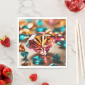 "Diamond Design Paper Napkins" Serviette (Beispiel)