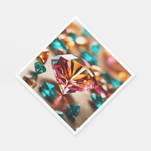 "Diamond Design Paper Napkins" Serviette (Ecke)