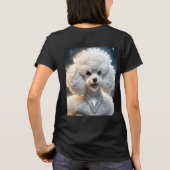 "Diamond Diva: Das glamouröse Poodle in Sparkle" T-Shirt (Rückseite)