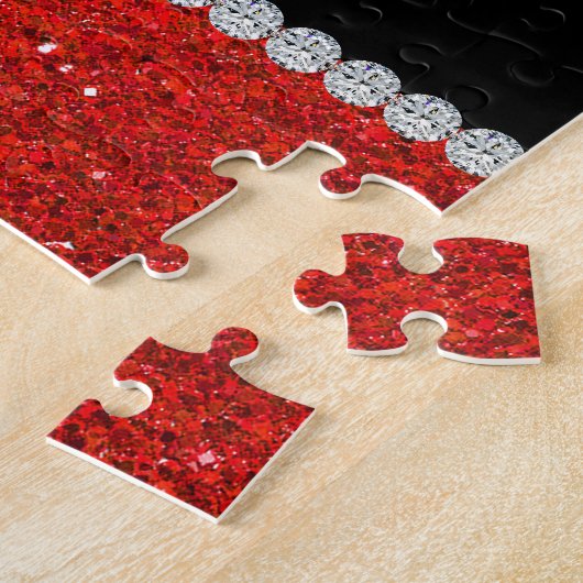 Diamond Diva (roter Glitzer) Puzzle (Seite)