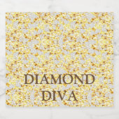 DIAMOND DIVA SCHAUMWEINETIKETT (Einzelnes Label)