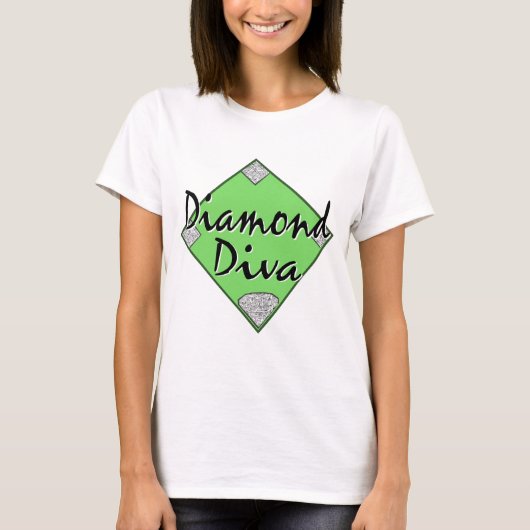 Diamond Diva Softball T-Shirt (Vorderseite)