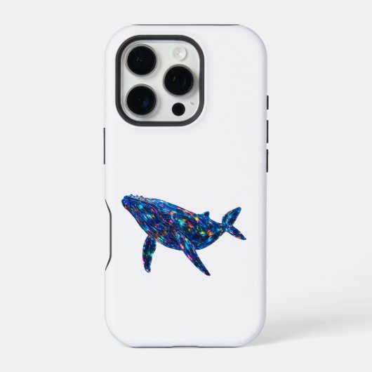 Diamond Dolphin - Vibrannte Kunst iPhone Hülle (Rückseite)