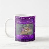 Diamond Dreams Lila Imitate Glitzer Kaffeetasse (Links)