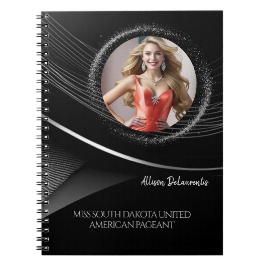 Diamond Dust Custom Pageant Probe Notebook Notizblock (Vorderseite)