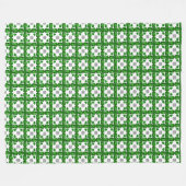 Diamond & Emerald Gemstone Art, grün Fleecedecke (Vorderseite (Horizontal))