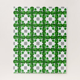 Diamond & Emerald Gemstone Art, grün Puzzle