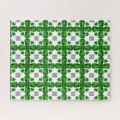 Diamond & Emerald Gemstone Art, grün Puzzle (Horizontal)
