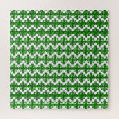 Diamond & Emerald Gemstone Art, grün Puzzle (Horizontal)