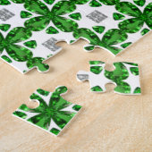 Diamond & Emerald Gemstone Art, grün Puzzle (Seite)