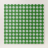 Diamond & Emerald Gemstone Art, grün Puzzle (Horizontal)