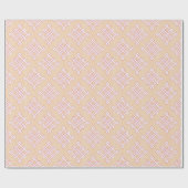 Diamond Endless Knot in Pink and Orange Geschenkpapier (Flach)