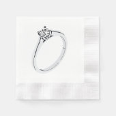 Diamond Engagement Ring Serviette (Vorderseite)
