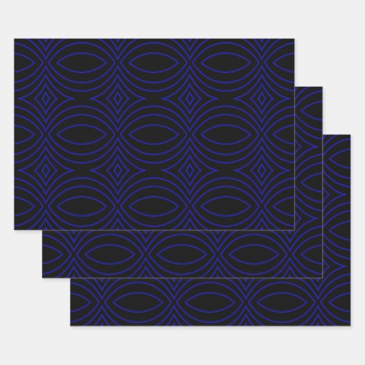 Diamond Eyes Moderne Pop Abstrakt Geschenkpapier Set (Set)