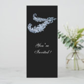 DIAMOND FEATHERS EINLADUNG (Stehend Vorderseite)