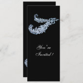 DIAMOND FEATHERS EINLADUNG (Vorne/Hinten)