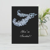 DIAMOND FEATHERS EINLADUNG (Stehend Vorderseite)