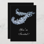 DIAMOND FEATHERS EINLADUNG (Vorne/Hinten)