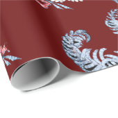 DIAMOND FEATHERS, JEWEL OWLS IN RED GESCHENKPAPIER (Rolleneckpunkt)