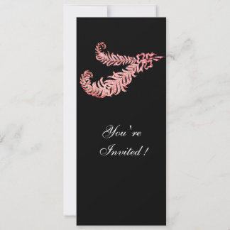 DIAMOND FEATHERS, rosa Einladung