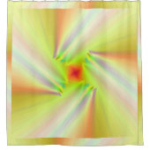 Diamond Fire Vogel Duschvorhang (Vorderseite)