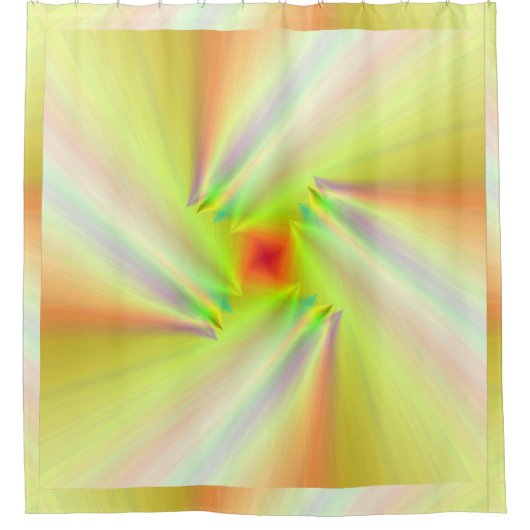 Diamond Fire Vogel Duschvorhang (Vorderseite)