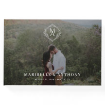 Diamond-Floral Monogram und Foto Wedding