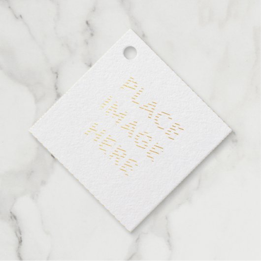 Diamond Foil Favor Tags (Vorderseite)