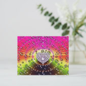 Diamond-Fraktal Postkarte (Stehend Vorderseite)