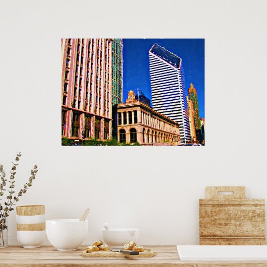 Diamond-Gebäude Poster (Küche)