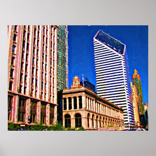 Diamond-Gebäude Poster (Vorne)