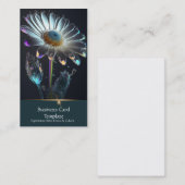 Diamond Gemstone Crystal Blume Business Card Visitenkarte (Vorne/Hinten)