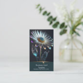 Diamond Gemstone Crystal Blume Business Card Visitenkarte (Stehend Vorderseite)