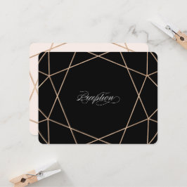 Diamond Gemstone Geometric Chic Hochzeitsempfang Einladung
