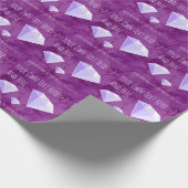 Diamond Gemstones Schmuckgeschenk Geschenkpapier (Ecke)