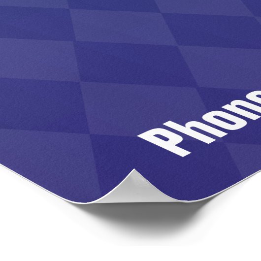 Diamond Gemustert Goal Poster (Ecke)