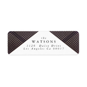 Diamond Geometric Lila Gatsby Wedding