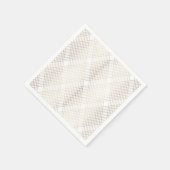 Diamond Geometric White Gold Hochzeitstisch Napkin Serviette (Ecke)