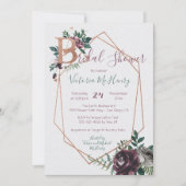 Diamond geometrisches Brautparty Einladung (Vorderseite)